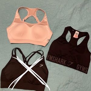 Gymshark sports bra bundle (size medium)